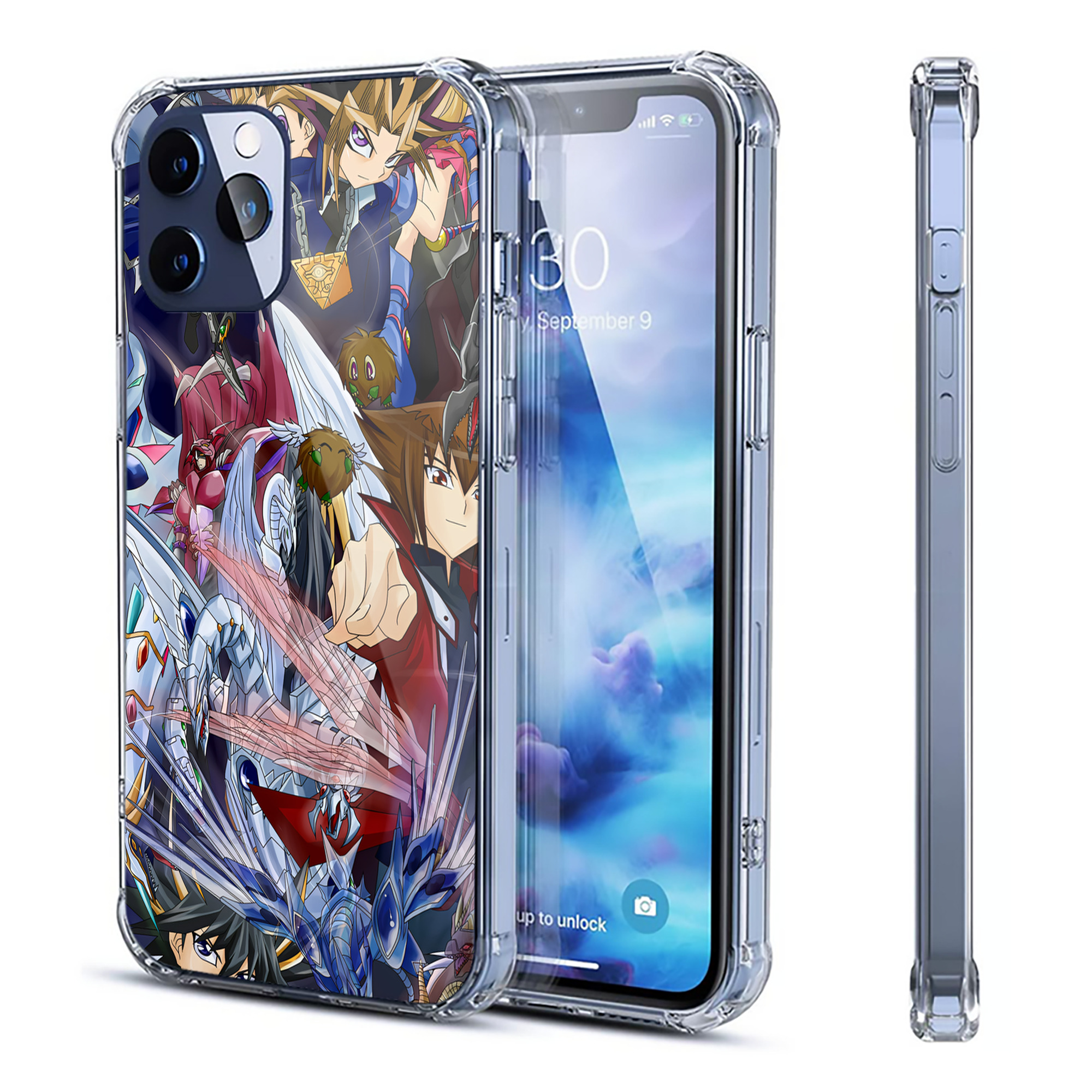 （画像用） 遊☆戯☆王 Yu-Gi-Oh! 【iPhone 12シリーズ対応】透明スマホケース（クリアソフトケース）
